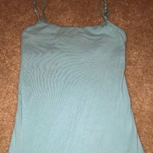 Aeropostale Blue Green Tank Top w/Shelf Bra Size M